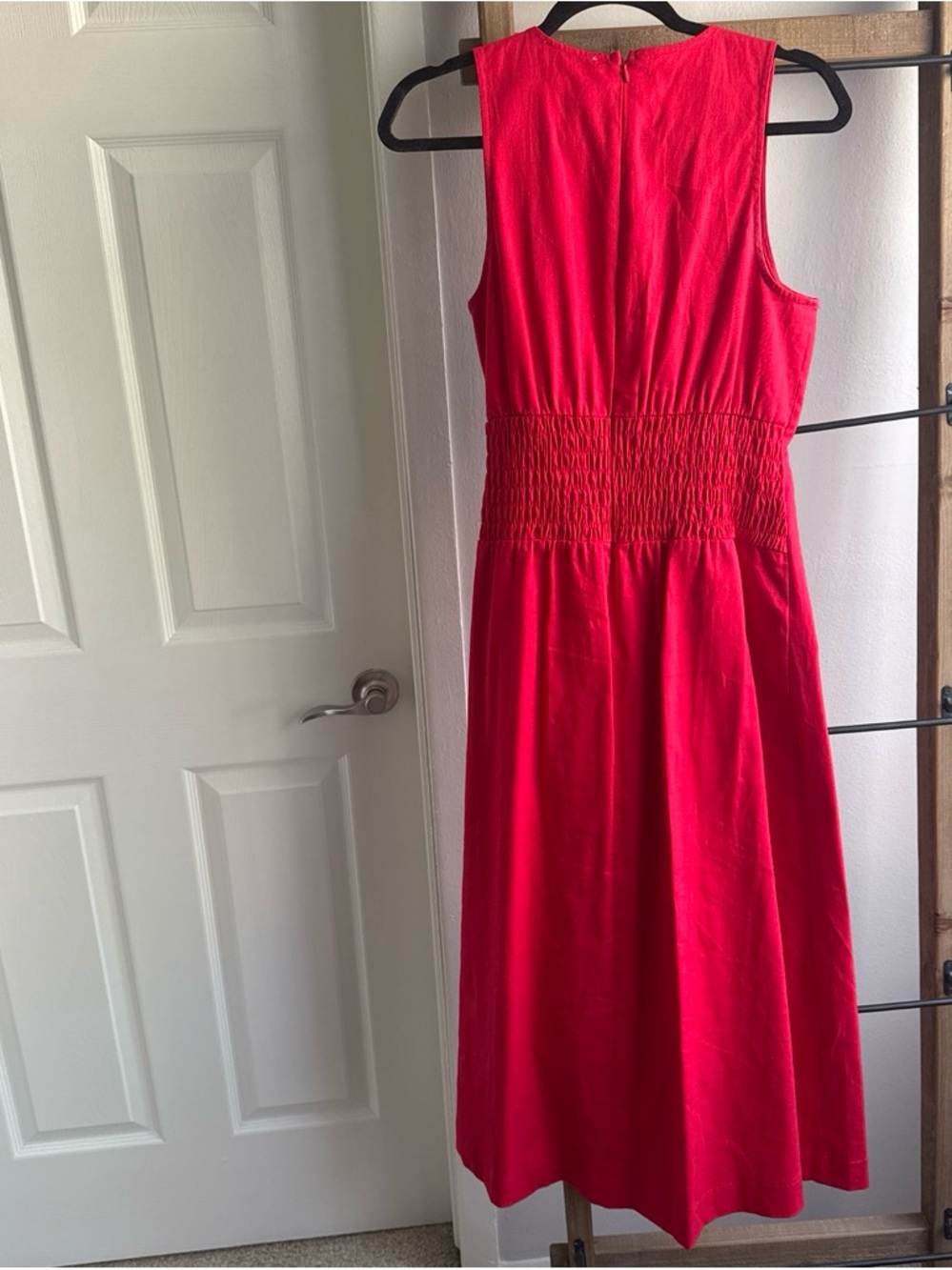 Free People Sleeveless Bright Red Midi Dress - Picture 3 of 3